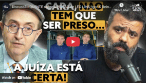 Montagem De Reinaldo Azevedo E Igor 3K Em Debate Sobre Léo Lins, Representando O Duelo De Narrativas Que Evidencia A Razão Sequestrada No Debate Público.