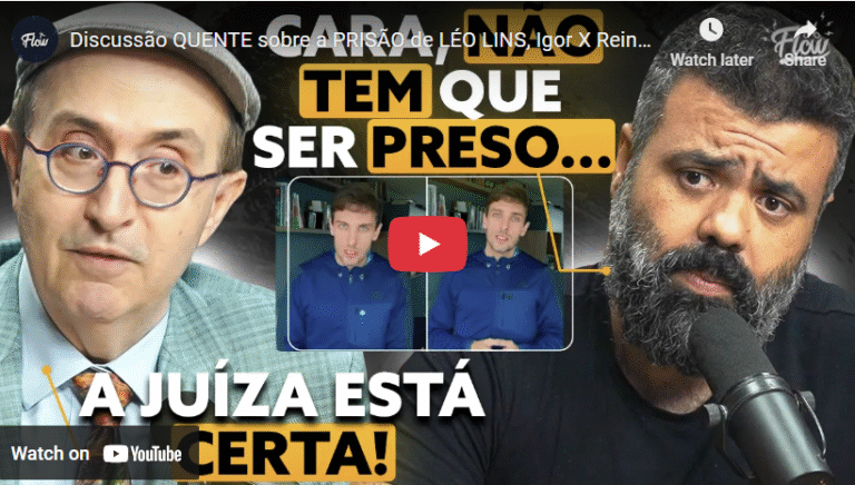O Julgamento De Léo Lins, O Nosso Julgamento: Uma Reflexão Sobre A Razão Sequestrada 4 Montagem De Reinaldo Azevedo E Igor 3K Em Debate Sobre Léo Lins, Representando O Duelo De Narrativas Que Evidencia A Razão Sequestrada No Debate Público.