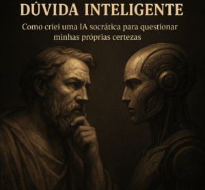 Busto Do Filósofo Sócrates Em Diálogo Com O Rosto De Um Robô Humanoide, Ilustrando O Conceito De Uma Ia Socrática Para Promover A Dúvida Inteligente E O Pensamento Crítico.